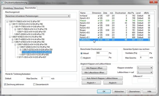 Abb. 7 Berechnet werden Druckverluste, Temperaturen, teil­weise auch Aufmaße und Schallpegel.