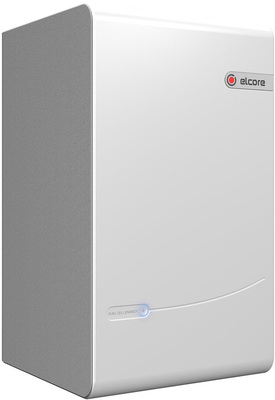 Abb. 3 Die Kosten eines Brennstoffzellen-Heiz­gerätes hängen davon ab, ob ein Backup-Heizgerät und ein Speicher im Preis mit enthalten sind. Im Bild das Elcore-Gerät mit 300 W elektrischer und 300 W thermischer Leitung.