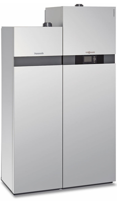 Abb. 4 Bu Die Zielkosten eines Brennstoffzellen-Heizgerätes liegen zwischen 5000 und 15000 Euro/kWel, je nach Ausstattung. Im Bild das Viessmann-Brennstoffzellengerät „Vitovalor“ mit 0,75 kWel und 1 kWth sowie einem 19-kW-Backup-Heizgerät.