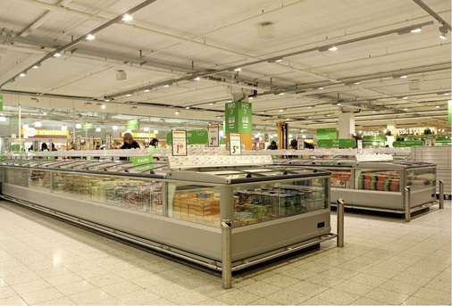 Abb. 3 Die etwa 30000 Lebensmittelfilialen in Deutschland könnten durch eine Smart-Grid-orientierte Betriebsweise rund 300 MWel an Regelleistung zur Netzstabilisierung ­bereitstellen.