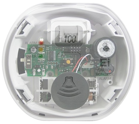 Abb. 6 Innenleben eines Kohlenmonoxidwarnmelders. - © Ei Electronics
