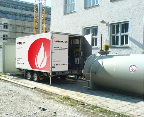 Abb. 2 …eine energieeffiziente Winterbauheizung vermeidet hohe Energiekosten. Neben der Energie­erzeugung spielt dabei die Wärmeverteilung die entscheidende Rolle.