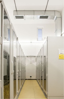 Abb. 4 Die Abwärme der Serverschränke in den zwei Serverräumen wird mit Frecolair-Anlagen energiesparend abgeführt.