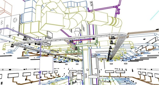Abb. 5 Werden auch andere haustechnische Gewerke mit derselben Software geplant, sind gewerkübergreifende Kollisionskontrollen möglich.