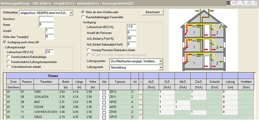 Abb. 4 …oder der Daten von Nutzungseinheiten. - © C.A.T.S. Software
