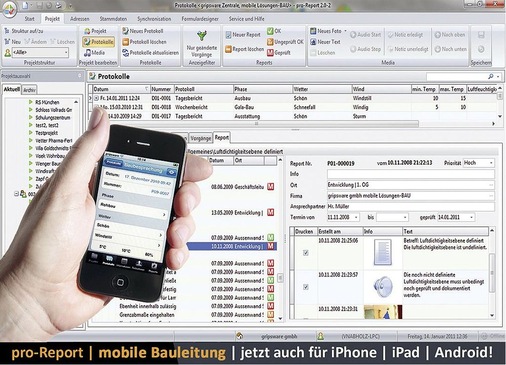 Abb. 2 Die Mängel­erfassung ist ein ­wichtiger Bestandteil von BautagebuchProgrammen.