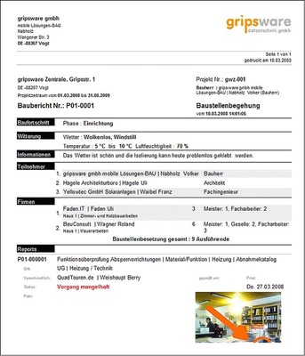 Abb. 7 Aus den Erfassungsdaten werden auf Basis individuell anpassbarer ­Musterschreiben automatisch Mängelberichte generiert.