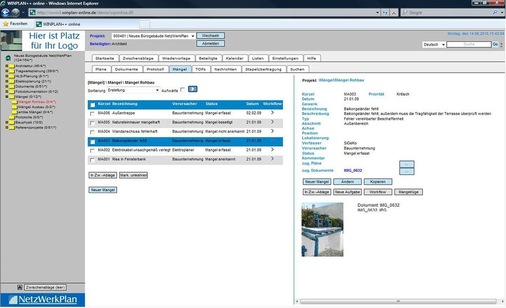 Abb. 8 Anhand einer Statusübersicht haben Verantwortliche den Bearbeitungsstand erfasster Mängel stets im Blick…