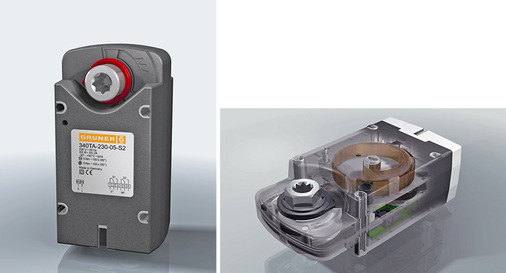 

Abb. 2

 Bei Brandschutzklappen mit Stellantrieb lässt sich die Revision per Knopfdruck erledigen, was Zeit spart und Revisionsöffnungen überflüssig macht. Die Konstruktion des Stellantriebs hat Gruner auf eine maximale Lebensdauer und Zuverlässigkeit ausgelegt. Beispielsweise bewahrt die Feder über 60 000 Revisionszyklen ihre Spannkraft. 

