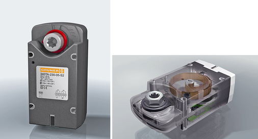 <p>

Abb. 2

 Bei Brandschutzklappen mit Stellantrieb lässt sich die Revision per Knopfdruck erledigen, was Zeit spart und Revisionsöffnungen überflüssig macht. Die Konstruktion des Stellantriebs hat Gruner auf eine maximale Lebensdauer und Zuverlässigkeit ausgelegt. Beispielsweise bewahrt die Feder über 60 000 Revisionszyklen ihre Spannkraft. 

</p> - © Bild: Gruner AG

