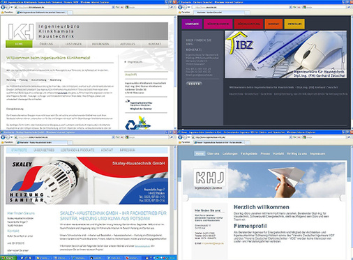 
5
 Werden Layout-, Text- und Bildvorlagen sparsam und in veränderter Form verwendet, ist kaum erkennbar, dass derselbe Webbaukasten genutzt wurde. 
