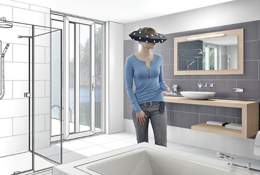 
8
 Mit zusätzlichem technischen Aufwand ermöglichen 3D-Badplaner auch virtuelle Begehungen. Mit der Raumbrille von ImmerSight lassen sich hochwertige Planungsvarianten erleben. 
