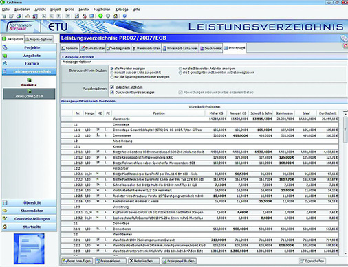



4
 Der automatische Bietervergleich gehört zu einer der vielen Vorteile von AVA-Programmen. 
