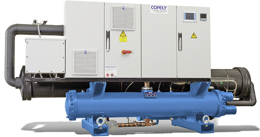 



6
 Wassergekühlte Kältemaschine Spectrum von Cofely Refrigeration mit drehzahlgeregeltem Schraubenverdichter. 
