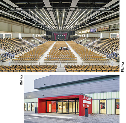 
2
 Je nach Veranstaltung fasst die EmslandArena bis zu 5000 Besucher. 

