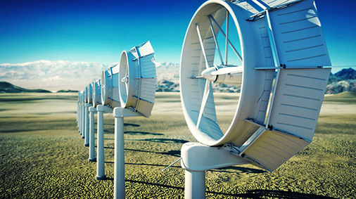 



4
 Trotz strenger Abstandsregeln will Bayern die Windkraft ausbauen. Eine Neuentwicklung des US-Unternehmens Ogin könnte auch stadtnah aufgestellt werden. Die Höhe beträgt nur etwa 40 m, der Durchmesser liegt bei etwa 14 m, die Leistung bei rund 700 kW. 
