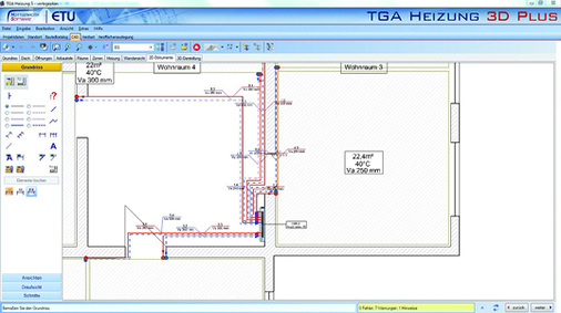 <p>
</p>

<p>
<span class="GVAbbildungszahl">7</span>
 So wichtig 3D-Visualsierungen für Präsentationen oder Kollisionskontrollen auch sind, wesentlich für die TGA-Praxis sind Schema-, Ausführungs- und Verlegepläne sowie …
</p> - © Bild: Hottgenroth / ETU

