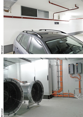 
4
 Schächte mit Zu- respektive Abluft-Ventilatoren können notwendig sein, um das angenommene Rauchgas-Volumen in der definierten Zeit abzuführen. 
