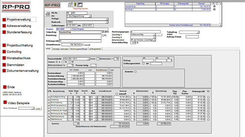 <p>
</p>

<p>
<span class="GVAbbildungszahl">8</span>
 In Büro- und (Projekt-)Management-Software für Planungsbüros integrierte HOAI-Module greifen auf vorhandene Stammdaten oder Projektinformationen zurück und bieten Zusatznutzen, …
</p> - © Bild: Loreg

