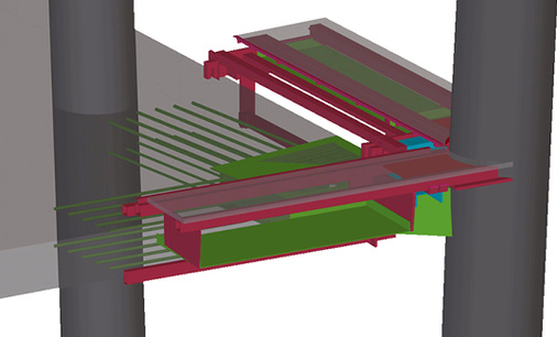 



3
 Am BIM-Modell können Details konstruktiv, statisch und energetisch optimiert werden: Eckdetail einer Hochhaus-Doppelfassade. 
