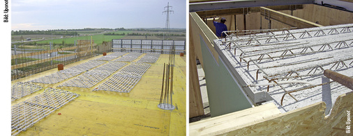 
7
 Contec ON ist eine oberflächennah angebrachte Variante der Bauteilaktivierung und empfiehlt sich für den Einsatz in Gebäuden mit hohen Kühl- und Heizlasten. Alternativ zur Ortbetonverlegung kann das System auch vorab im Filigranwerk (hier bei RBW) verbaut werden. Die Elemente zur Bauteilaktivierung sind dann bereits im Halbfertigteil integriert und werden vor der Einbringung des Ortbetons angeschlossen. 
