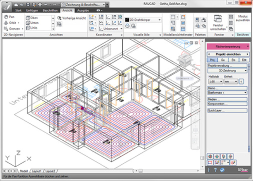 



9
 … und Fußbodenheizungen. 
