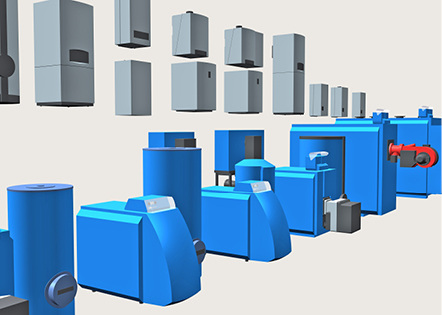 <p>
</p>

<p>
<span class="GVAbbildungszahl">11</span>
 … dabei wird die 2D-Symbolik durch dreidimensionale Objekte aus einer Bauteildatenbank mit Herstellerdatensätzen nach VDI 3805 ersetzt. 
</p> - © Bild: Tacos

