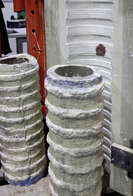 



4
 Von den aktuell zur Verfügung stehenden Verfüllmaterialien – im Bild Proben der Materialprüfungs- und Forschungsanstalt am KIT Karlsruhe – geht ein hohes Risiko aus. 
