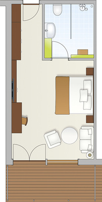 



2
 Typischer Hotelbad-Grundriss.

