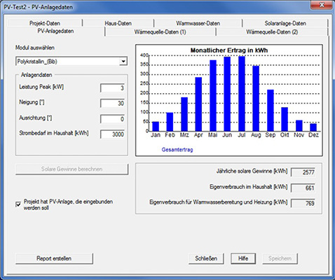 



10
 Zeitlichen Verlauf der PV-Stromerzeugung und Nutzung von selbst erzeugtem Strom für die Trinkwassererwärmung und Raumheizung. 
