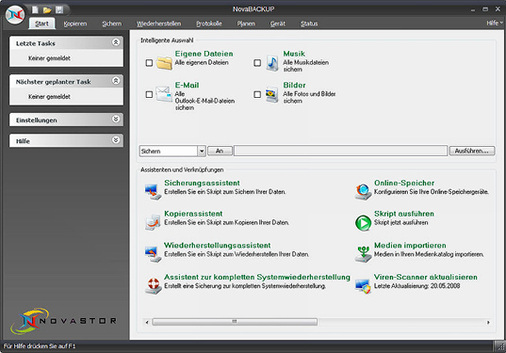 



7
 Backup-Software ist dank Windows-Standard und intelligenten Assistenten einfach bedienbar. 
