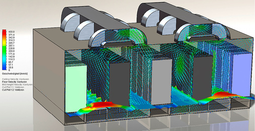 <p>
<span class="GVAbbildungszahl">5</span>
 Auch Problemzonen von Server-Räumen lassen sich mithilfe einer CFD-Analyse im Vorfeld aufdecken. 
</p>

<p>
</p> - © Dassault Systèmes

