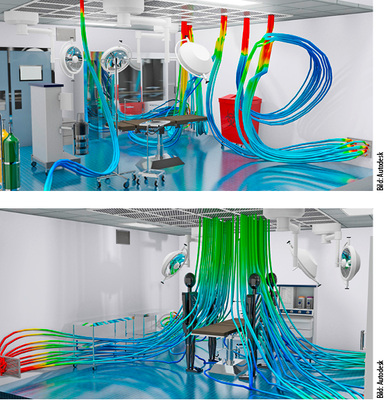 
8
 … anschließend lassen sich Luftströmungen, -geschwindigkeiten, -temperaturen und andere Parameter unter verschiedenen Randbedingungen berechnen. 
