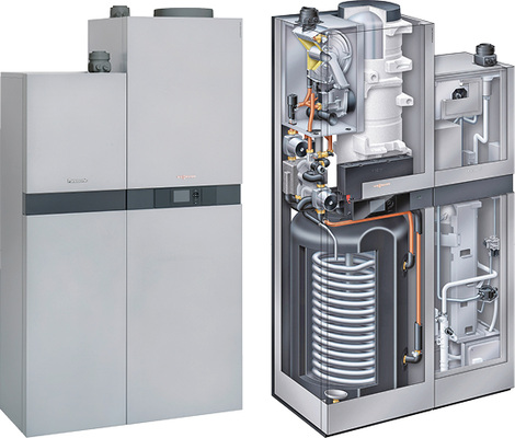 



2
 Das Brennstoffzellen-Heizgerät Vitovalor 300-P ist seit April 2014 auf dem deutschen Markt verfügbar. Es basiert auf der PEM-Technologie, hat eine elektrische Leistung von 750 W und eine thermische Leistung von 1 kW. 
