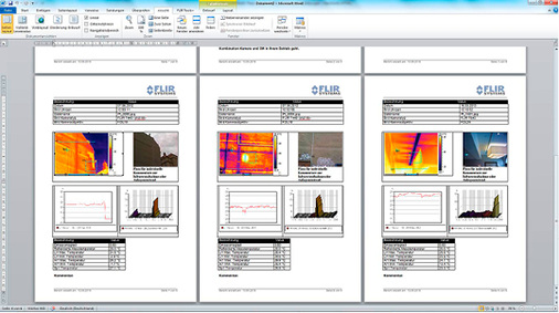 <p>
</p>

<p>
<span class="GVAbbildungszahl">3</span>
 … und die Erstellung von Berichten, die auch für den Auftraggeber nachvollziehbar sind. 
</p> - © Flir

