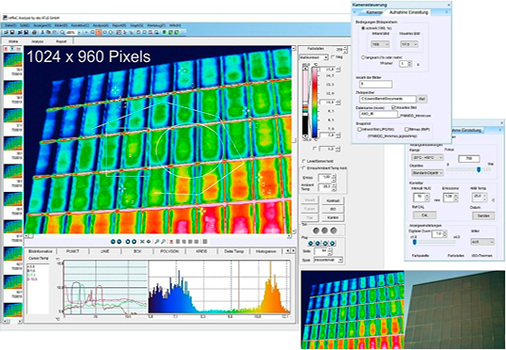 



4
 Zu den zahlreichen Korrektur-, Analyse- und Dokumentations-möglichkeiten gehören Änderungen der Temperaturskalierung oder der Farbpalette. 
