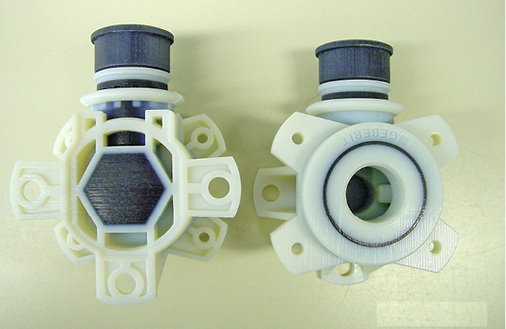 



9
 Passformprüfungen, Funktions- und Durchflussprüfungen, Einbau- und Montagetests können mit gedruckten Prototypen schon in früher Projektphase durchgeführt werden. 
