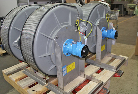 



6 Hürner-Funken-Radialventilatoren der Reihe HFR mit pneumatischen Antriebsmotoren für Ölplattformen in Norwegen. 
