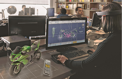 



8
 Mit Windows Holographic können Windows-10-Anwendungen mit Augmented-Reality(AR)-Funktionen erweitert werden. 
