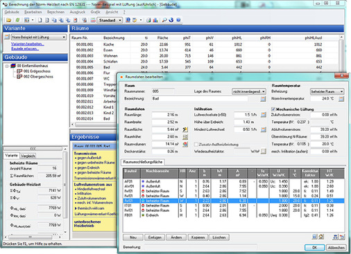 



2
 Neben der Gebäudegeometrie müssen auch alle Raumdaten im Detail erfasst werden.
