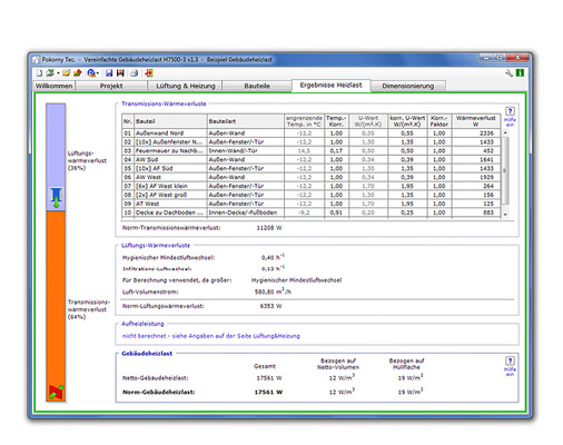 <p>
</p>

<p>
<span class="GVAbbildungszahl">9</span>
 Auch für die vereinfachte Berechnung der Gebäudeheizlast nach DIN oder ÖNORM werden Funktionen und Programme offeriert. 
</p> - © Pokorny Technologies

