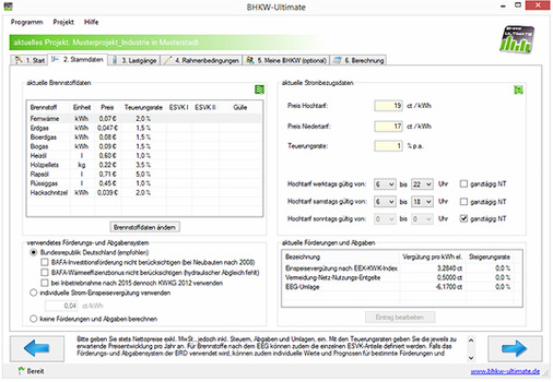 



3
 Für die Simulation müssen Stammdaten, Lastprofile und weitere Rahmenbedingungen eingegeben werden. 
