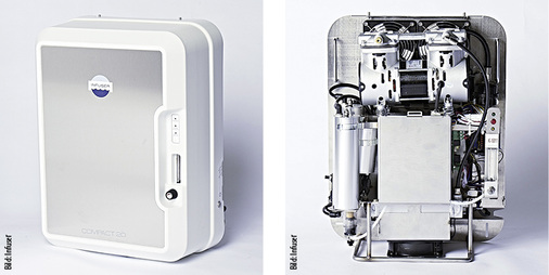 
4
 Der Ozongenerator Compact 20 filtert fast reinen Sauerstoff aus der Umgebungsluft und wandelt ihn durch elektrische Entladung in einer Hochleistungskeramik in sehr reines Ozon. 
