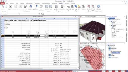 <p>
</p>

<p>
<span class="GVAbbildungszahl">3</span>
  … als auch die geometrische Auslegung auf der Dachfläche wird durch Automatismen unterstützt. 
</p> - © mb AEC Software

