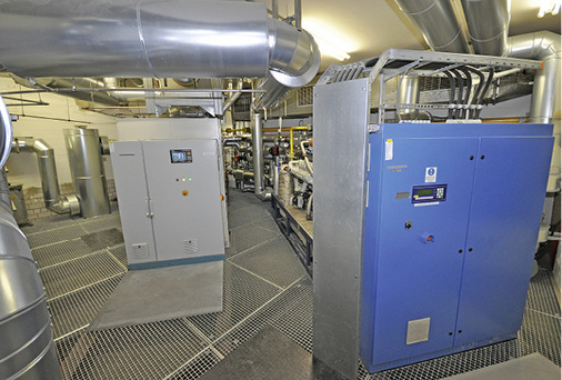 <p>
</p>

<p>
<span class="GVAbbildungszahl">2</span>
 Blick in die modernisierte Heizzentrale … 
</p> - © Schräder Abgastechnologie

