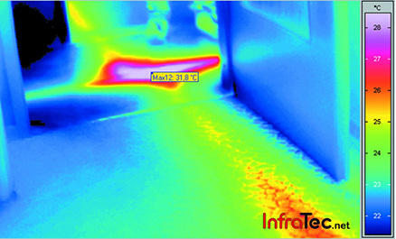 <p>
<span class="GVAbbildungszahl">10</span>
 … wie Leckagen an Heiz- oder Warmwasserleitungen, sodass Bauteilöffnungen für Reparaturen räumlich eingegrenzt werden können. 
</p>

<p>
</p> - © InfraTec

