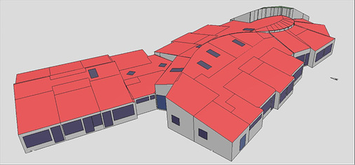 <p>
</p>

<p>
<span class="GVAbbildungszahl">6</span>
 Wird es knifflig, etwa bei komplexen Gebäudegeometrien mit ebensolchen Dachverschneidungen, zeigt sich die Leistungsfähigkeit von 3D-Gebäudemodellern. 
</p> - © Nicole Simon Energieberatung, Hansjörk Schneck Freier Architekt, 
Ingenieurbüro Bogenschütz

