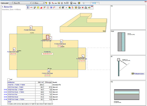 <p>
</p>

<p>
<span class="GVAbbildungszahl">10</span>
 „Faltmodelle“ sind insbesondere für weniger CAD-affine Anwender eine Alternative bei der Gebäudezonierung, für den sommerlichen Wärmeschutz oder raumakustische Berechnungen. 
</p> - © Kern Ingenieurkonzepte

