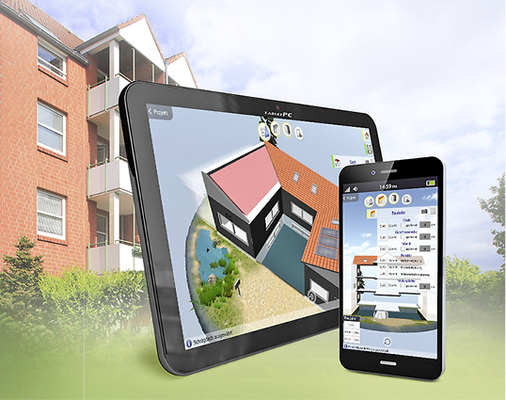 



11
 Auch das gibt es bereits: eine unter Android oder iOS laufende App ermöglicht eine mobile Gebäudeerfassung, inklusive automatischem Datenabgleich mit der EnEV-Software … 
