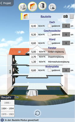 



12
 … neben der Gebäudegeometrie lassen sich auch Bauteileigenschaften mobil erfassen. 
